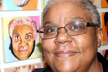 Photo and painting of Gilda Snowden