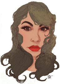 Drawing of Amanda Kane by Kelly Guillory