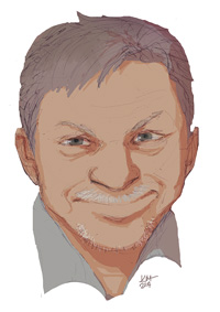 Drawing of Bruce Giffin by Kelly Guillory
