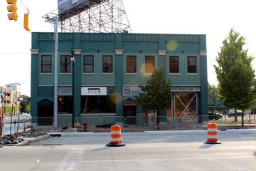 The DAM building during QLine construction