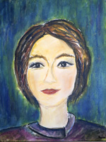 Painting of Donita Simpson by Sanda Cook