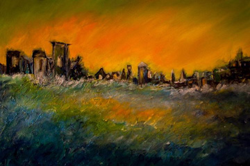 A painting by Sanda Cook