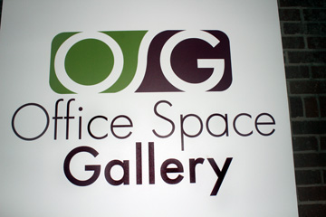Sign near the gallery entrance