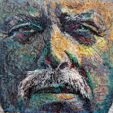 Painting of Sergio De Giusti by Jim Pallas