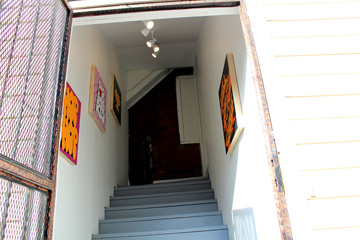 The stairwell that gives the gallery its name.