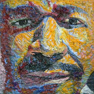 Painting of Tyree Guyton by Jim Pallas