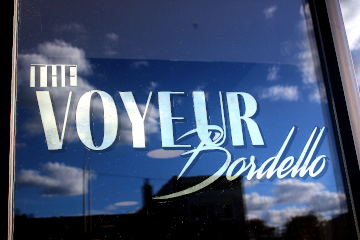 The front window of the gallery